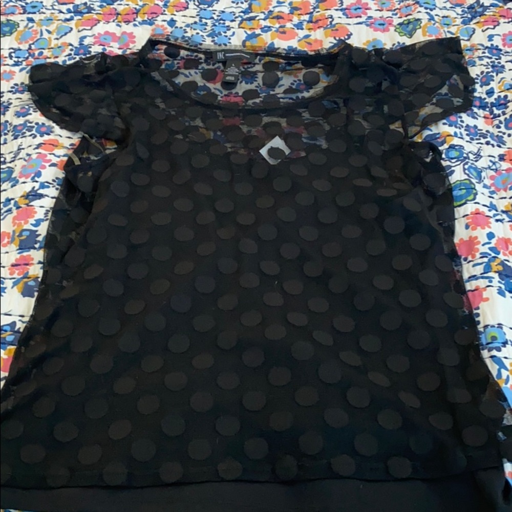 INC 2- piece deep black top
